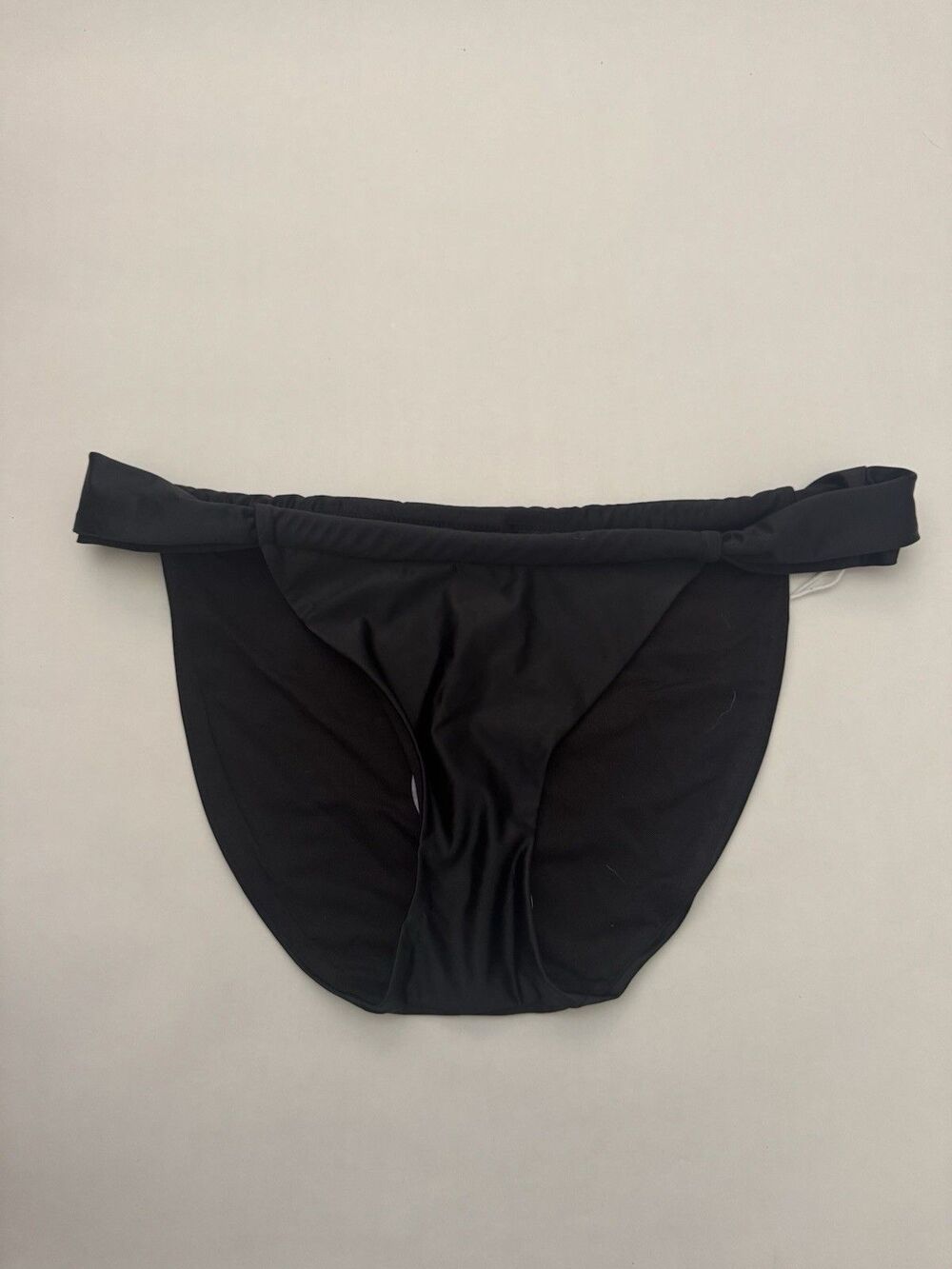 Good‎ American Bali Ruched Bikini Bottom Black Swimwear Size 3 LARGE NWT